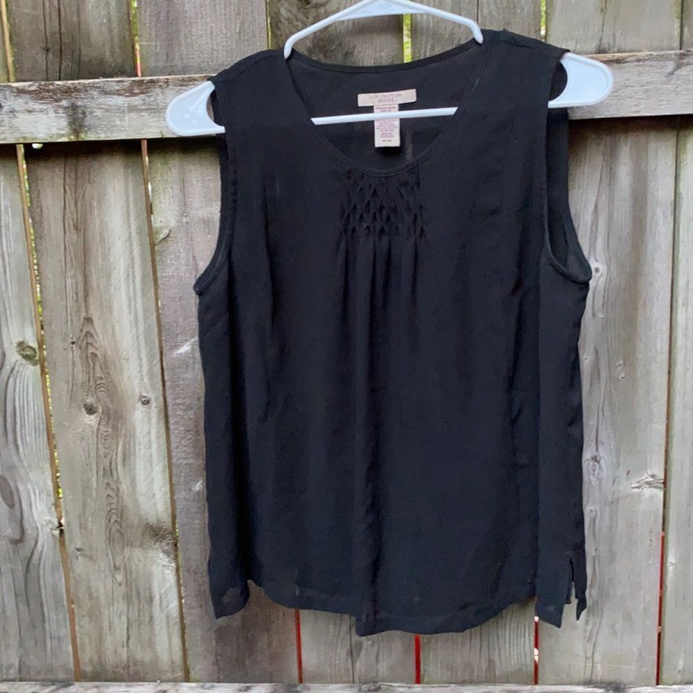 Covington Sheer lined top sz. M petite